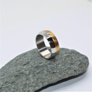 stainless steel two tone ring