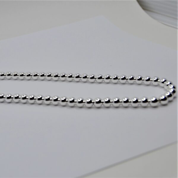 syerling silver ball necklace