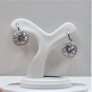 sterling silver cubic zirconia earrings