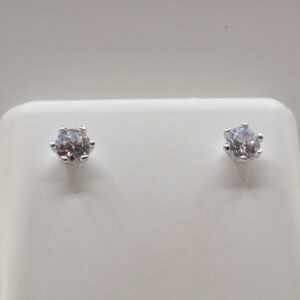 sterling silver cubic studs