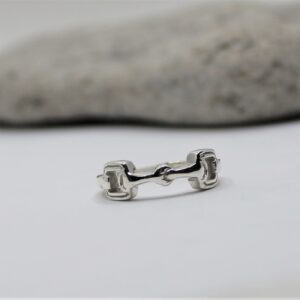 sterling silver snaffle ring