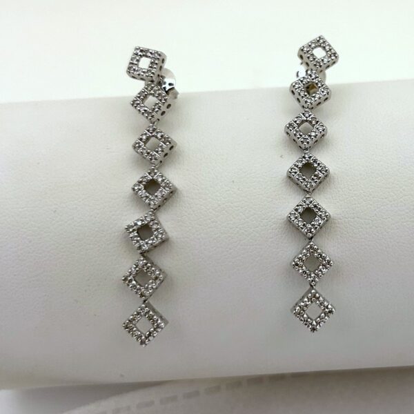 diamond dangle earrings