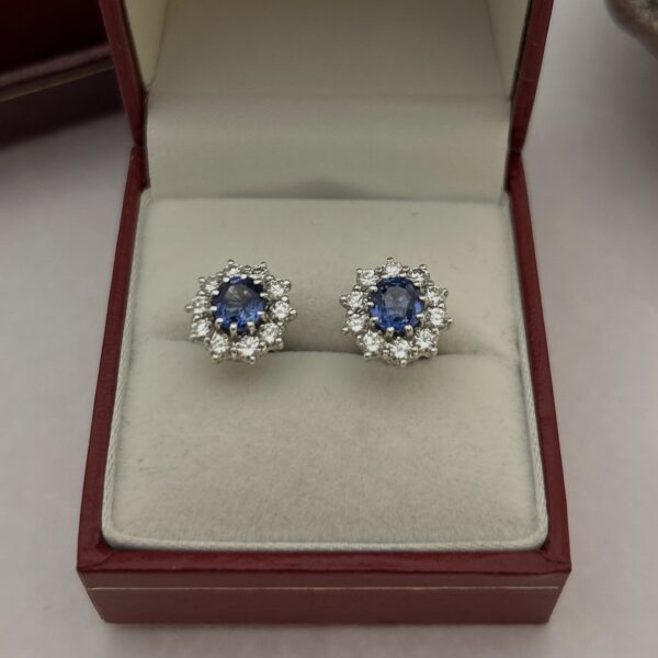 sapphire studs