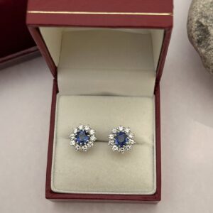 blue sapphire earrings